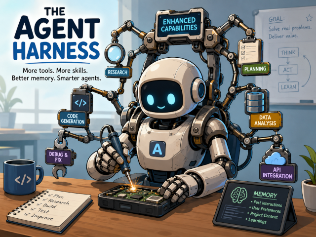 Agent in a tool exoskeleton