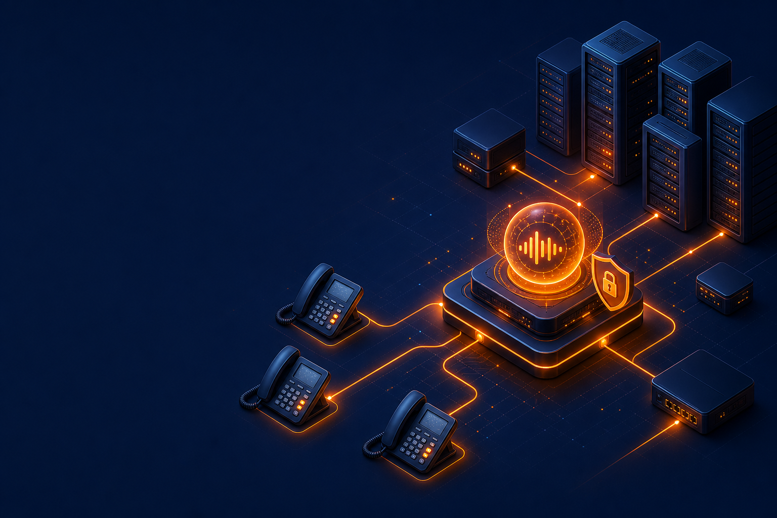 SIP-native VoxLayer voice agent connecting phones, PBX and servers